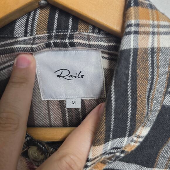 Rails, Brando Checked Shirt in Chelsea Plaid, Long Sleeve, Blue Pink Black - Picture 3 of 7